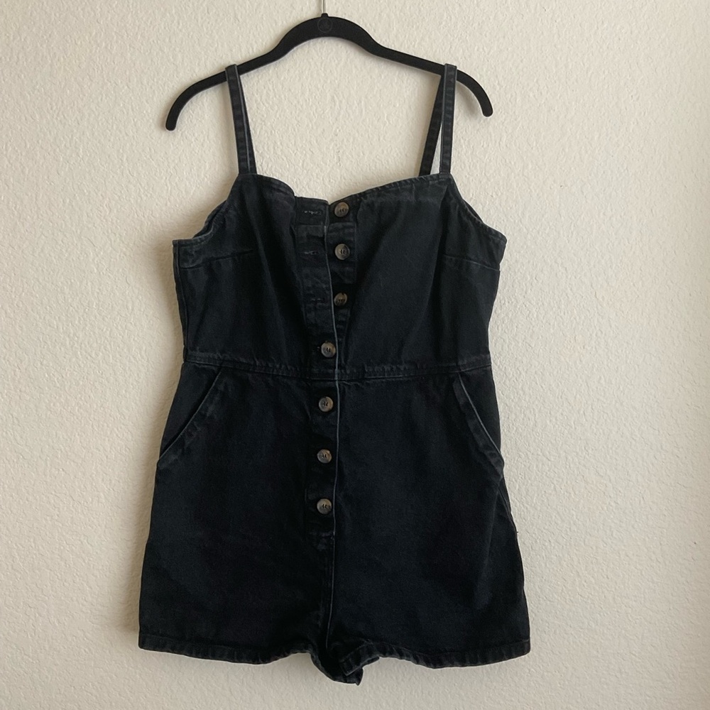 Topshop Denim Romper